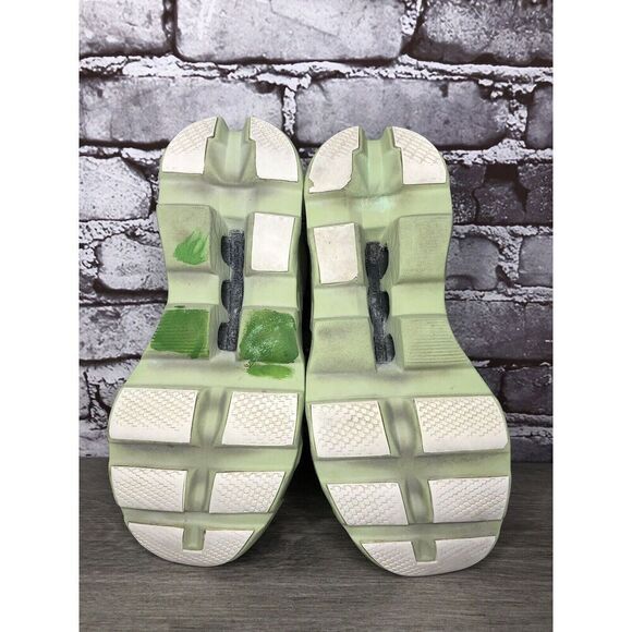 On Cloud Wide Lime Green Gray White LaceUp Gym Running Shoes Women Sz 39EU/8M US - Picture 16 of 16